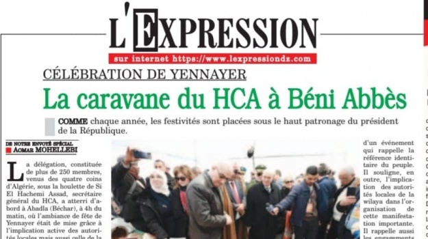 La Caravane du HCA à Beni Abbas/Journal L'Expression