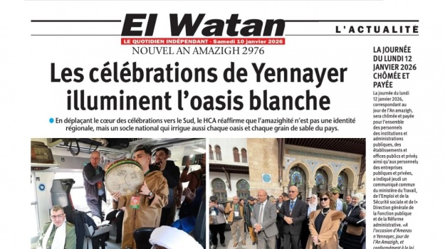 LES CELEBRATIONS DE YENNAYER ILLUMINENT L'OASIS BLANCHE/ JOURNAL EL WATAN