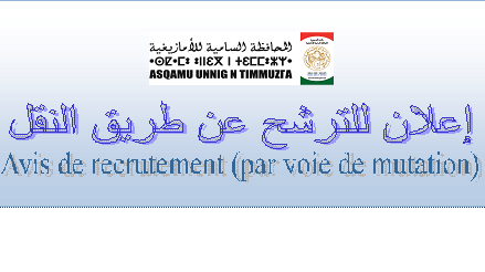 Avis de recrutement (par voie de mutation)